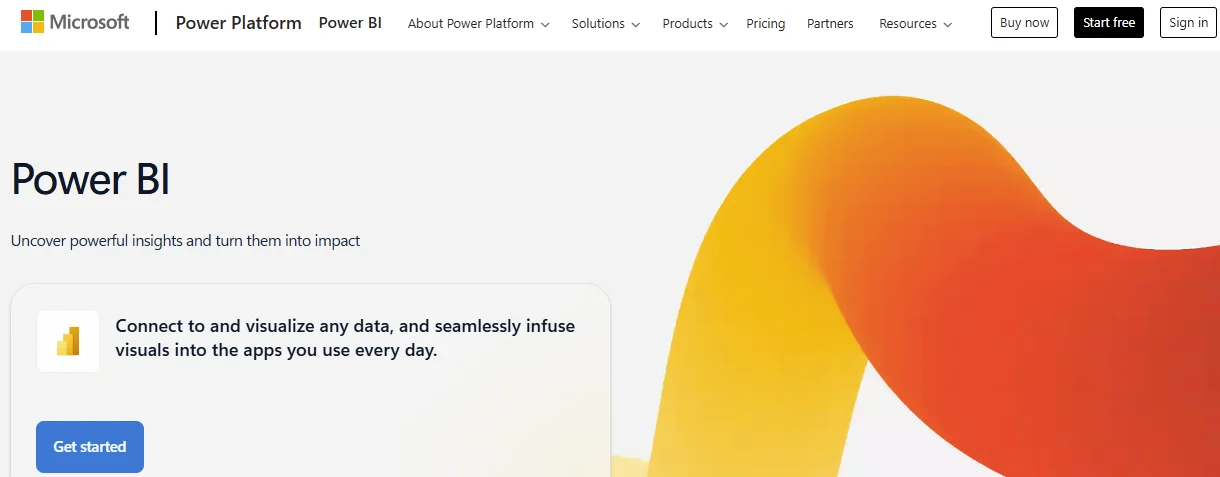 Power BI Homepage